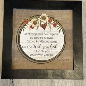 Framed sign